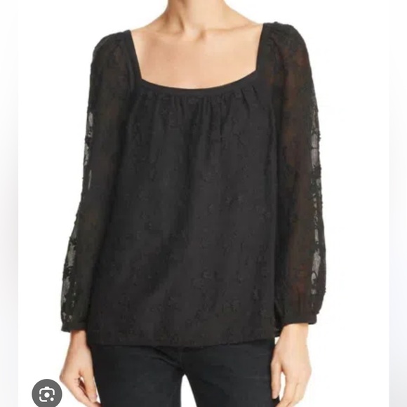 NWT Rebecca Taylor Kyla Embroidered Cotton Silk Top $395 - Picture 1 of 6